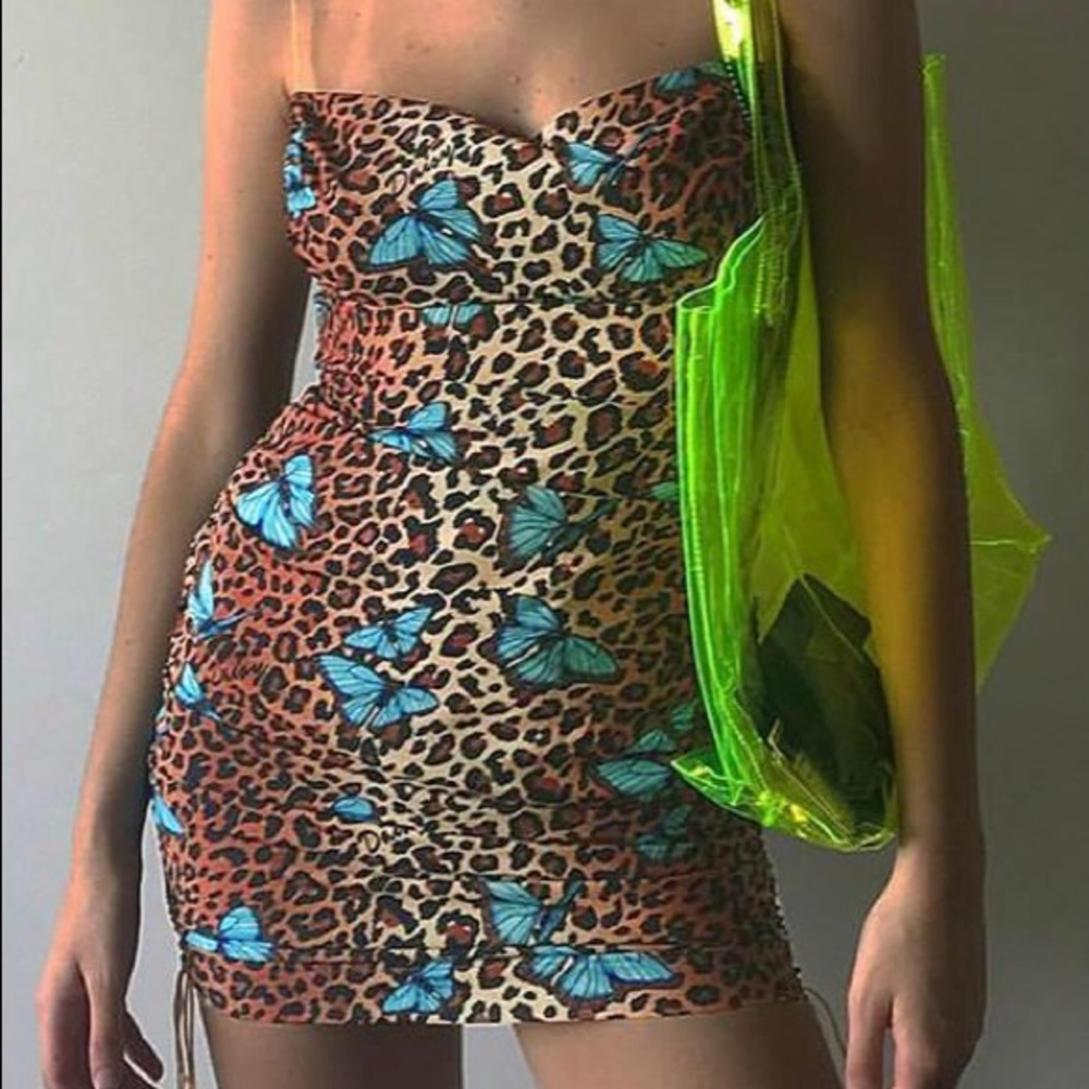 Cheetah butterfly dress